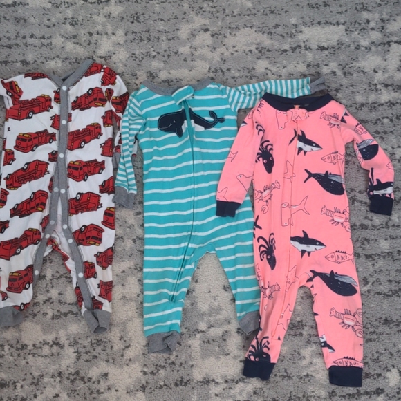 Carter's Other - 12 mo boy footless pajamas